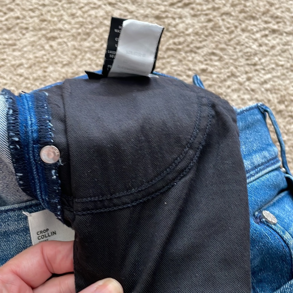 HUDSON COLLIN FLAP SKINNY CROP MED WASH BLUE SIZE 26 NWT - Picture 14 of 14